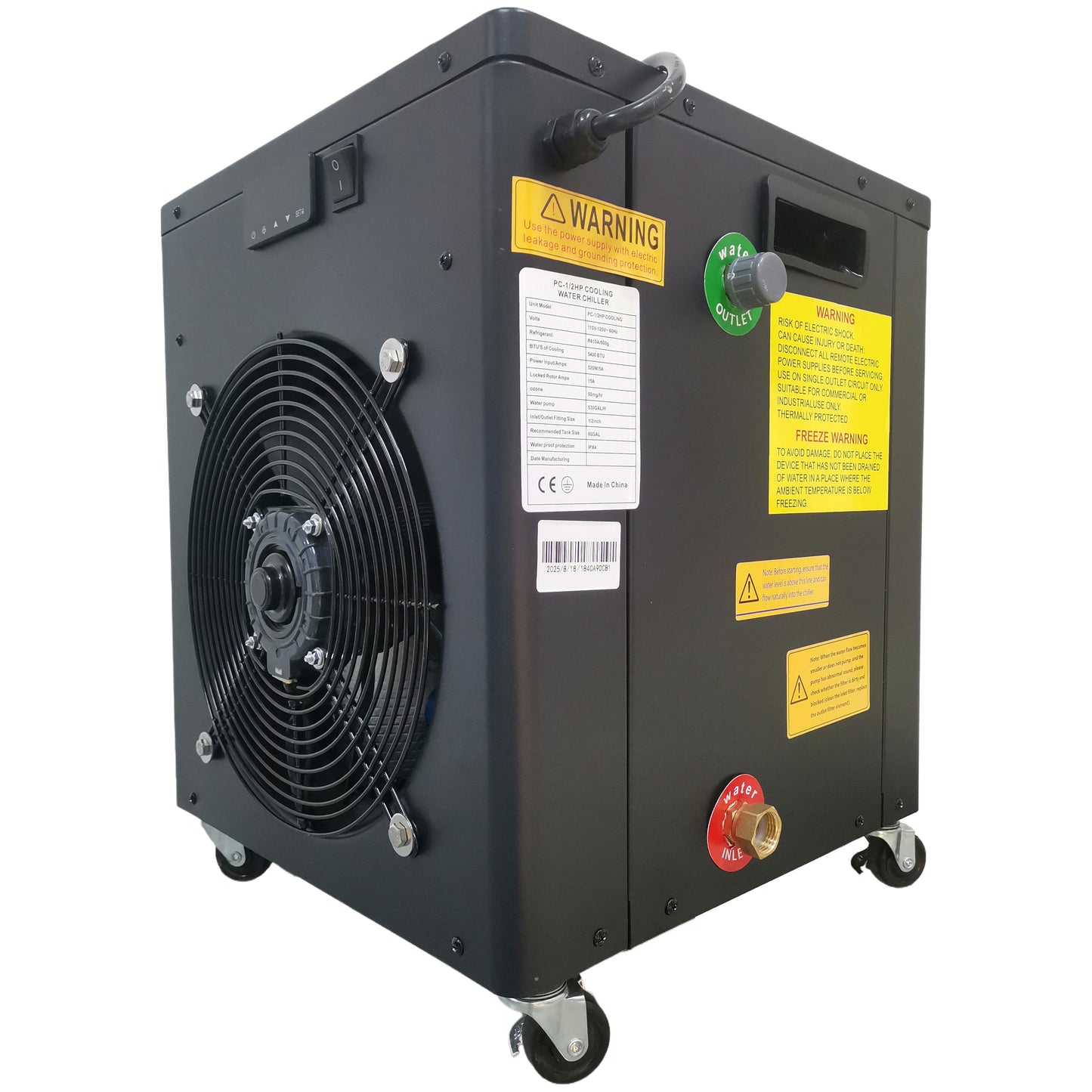 2720W Cooling Power Water Chiller for Ice Bath With WiFi Ozone Disinfection
