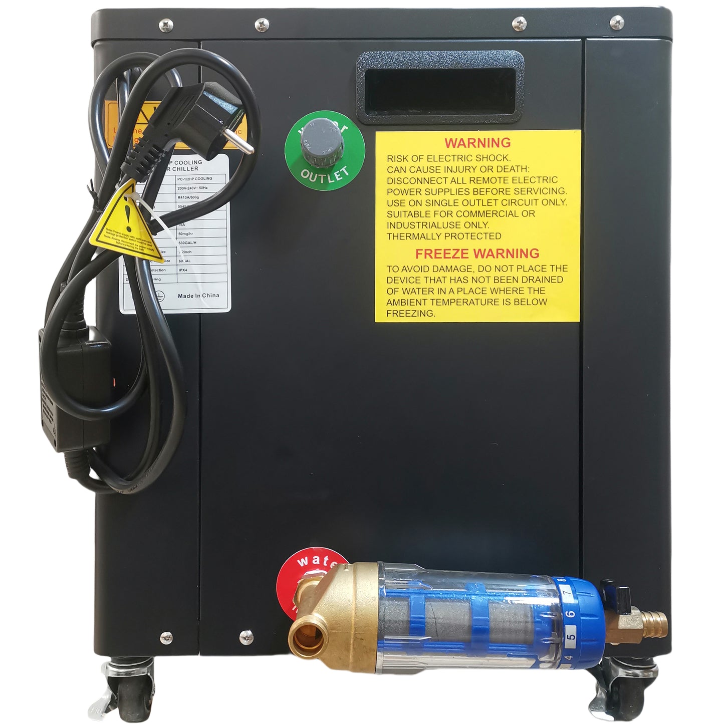 2720W Cooling Power Water Chiller for Ice Bath With WiFi Ozone Disinfection